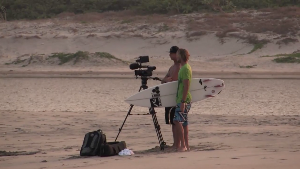 SK filming for Jordy Smith's 'Bending Colours'
